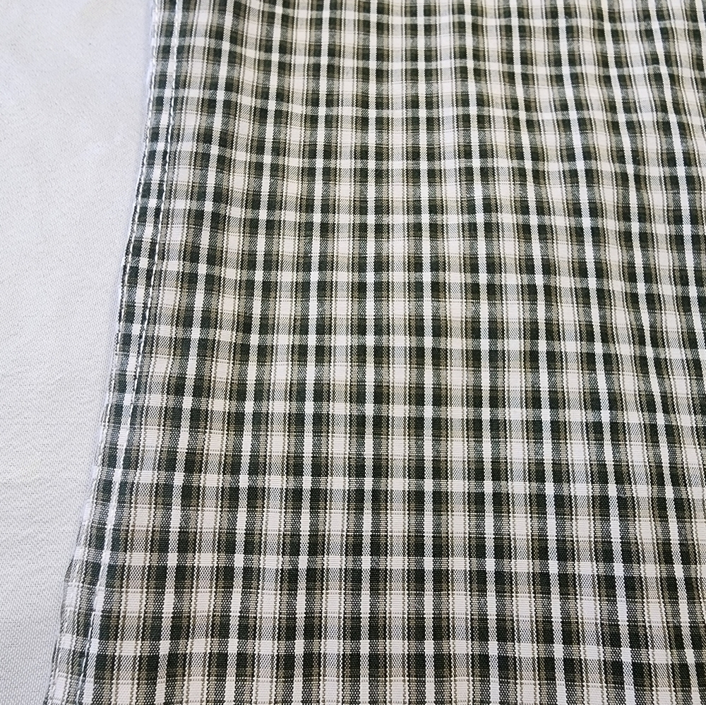 PANHANDLE SLIM Men's Green Western Yoke Pearl Snap Plaid Shirt, sz SM / 14.5 - Picture 9 of 12